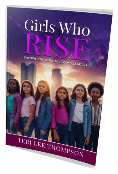 Girls Who Rise book standing upright
