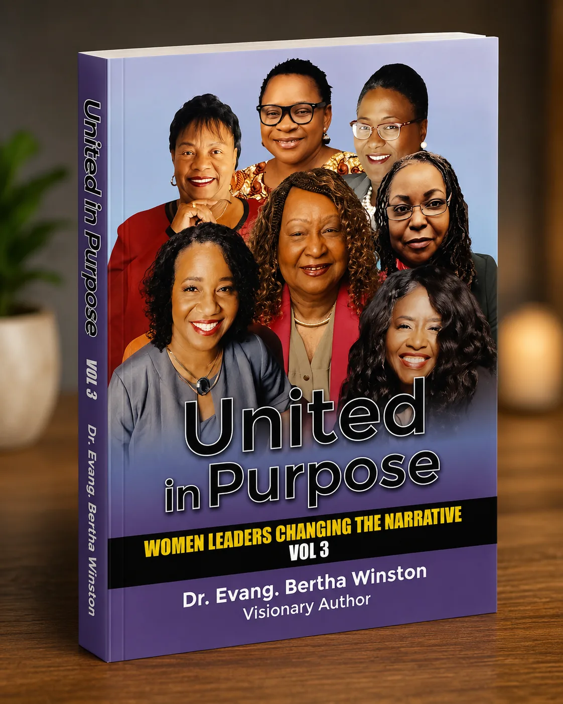 United in Purpose, Volume 3 three-dimensional book mockup
